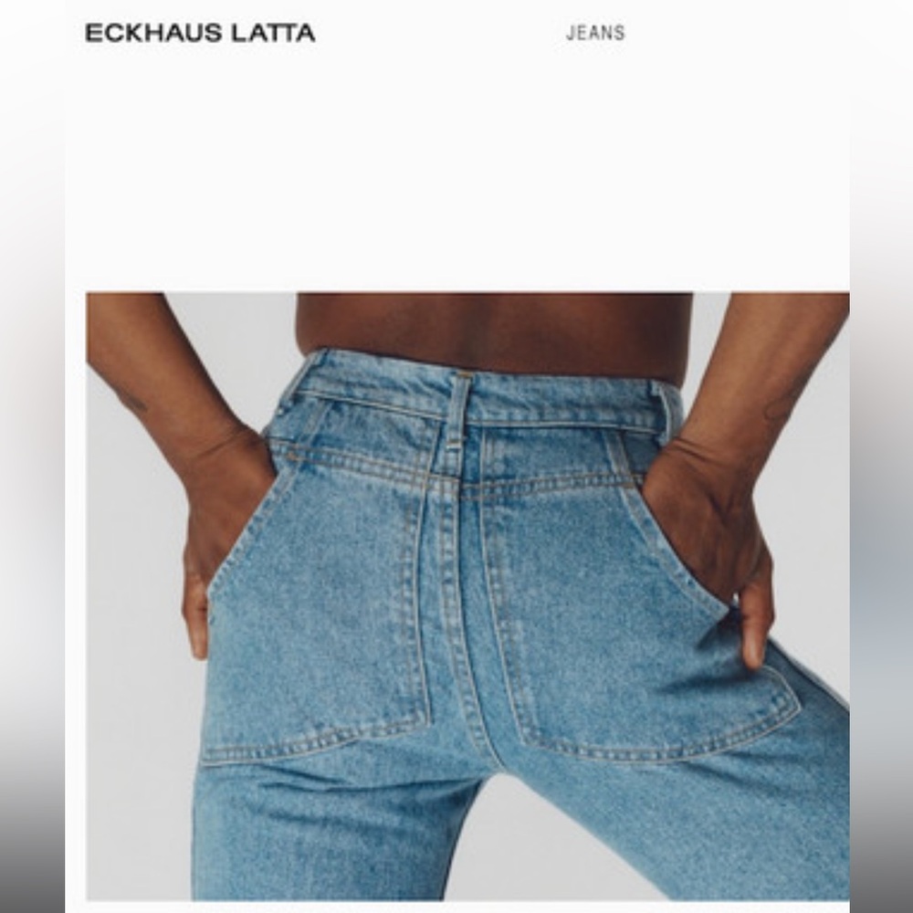 Eckhaus Latta Wide Leg Jeans SZ 25 - Picture 3 of 12